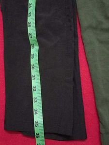 Men's Track Pants black and green waist 30 inches