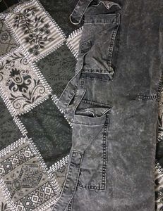 Y2k Grey Washed Baggy Jeans