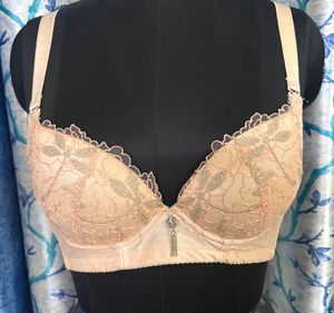 Elegant Lace Padded Bra with embroidery