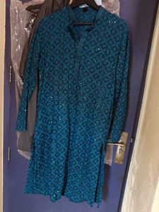 manyavar Sequined custom kurta