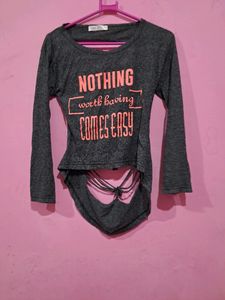 Back Cutout Crop Top