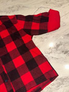 Red &amp; Black Plaid Flannel Shirt