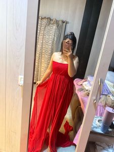 Stunning Red Strapless Maxi Dress🎀🩷❤️