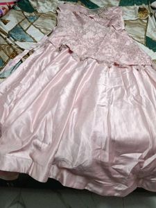 Elegant Pink Embellished Gown