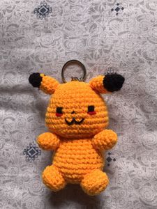 Handmade Crochet Pikachu Keychain