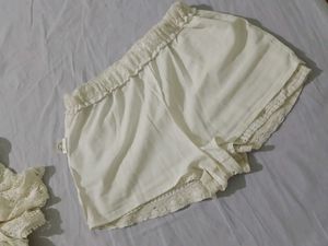 Lace Co-ord Set - Top &amp; Shorts