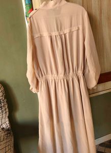 Chic Beige Shirt Dress
