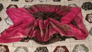 Printed  brasso Saree