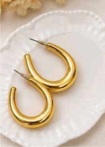 Chunky Gold Hoop Earrings