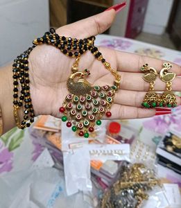 Peacock Design Necklace & Earring Set  any 1