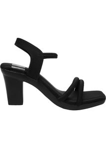Chic Black Block Heel Sandals