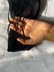 strapless black bra