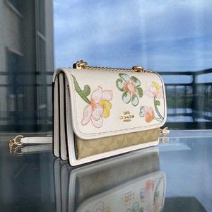 COACHKLARE FLORAL CROSSBODY BAG WD BOX
