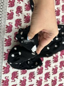 Chic Polka Dot Puff Sleeve Top