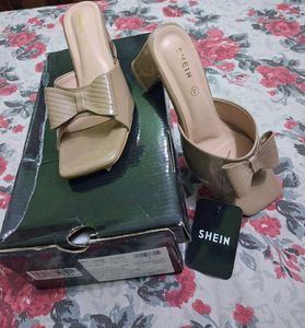 Shein Bow Nude Sandals