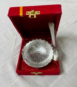 🆕 German Silver Bowl Set With Spoon-4