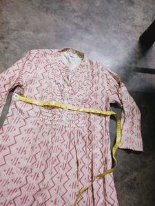 Pure Cotton Geometric Print Kurta