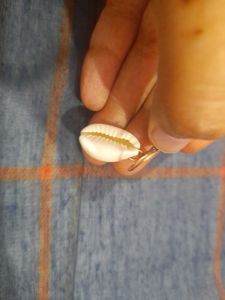 Shell Hoop Earrings/cowrie shel