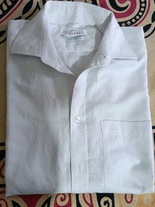 White Tabard Cotton Shirt