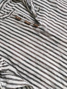 Beige shirt/Striped Casual Shirt Pair.