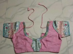 GentlyUsed Designer PinkEmbroideredBlouse- 36"Bus