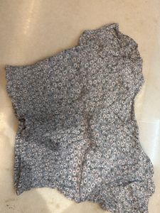 Cute Floral Smocked Crop Top
