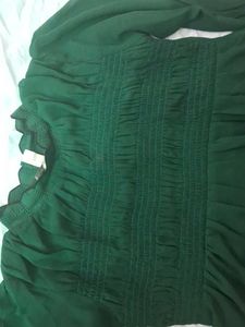 Chic Smocked Green Top