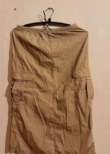 h&amp;m cargo long skirt