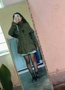 Chic Olive Green Jacket