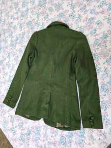 Olive Green Women's Wool Blazer