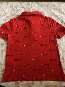 Tommy Hilfiger Red Logo Polo Shirt