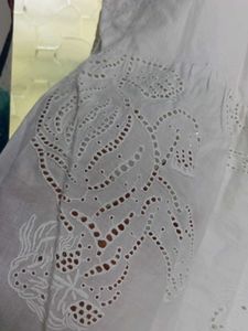 White Eyelet Flutter Sleeve Cute Top
