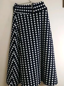 Chic Polka Dot Maxi Skirt