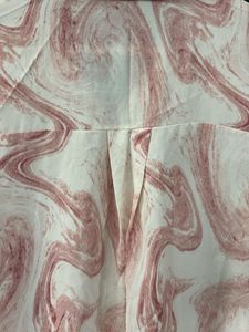 Cute Marble Print Button-Up Shirt