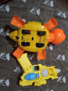 Toy Turtle and Blaster Gun Set