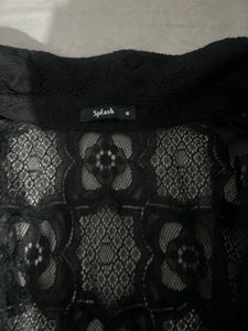 Black  net shrug
