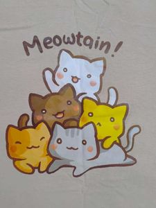 over sized t shirt.  cute printed