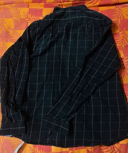 BYFORD Men's Black Checkered Shirt