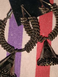 Boho Hoop Bell Earrings