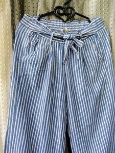 Striped Wide-Leg Pants