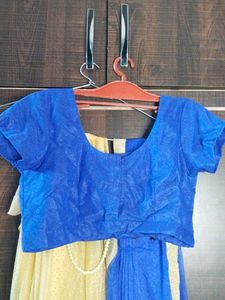 stitched western saaree with blouse