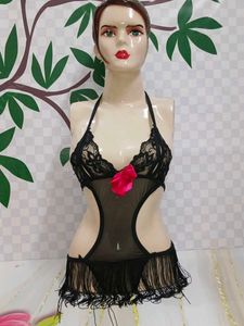 (1431)Black Lace Teddy Lingerie