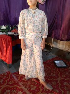 Floral Print Palazzo Suit