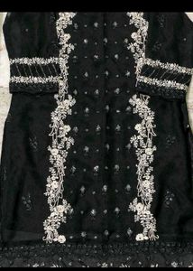 Black Embroidered Kurta set