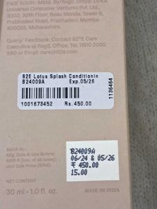 82e Lotus Splash &amp; Sugarcane Soak Cleanser