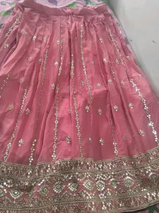 XXL Designer Fully Stitched Stunning Pink Lehenga