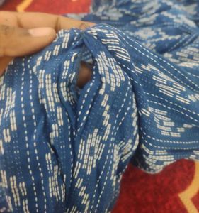 💥Blue Embroidered Top