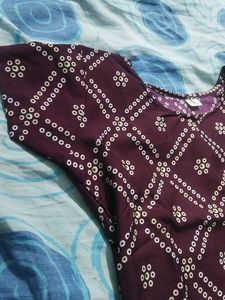 Wine Color Kurtha ✨