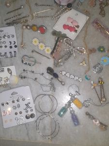 Korean Charms, Necklaces,Hair Accessories Lot
