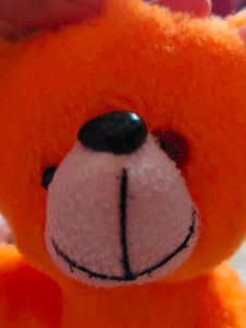 Cute Orange Teddy Bear Keychain Plush Toy